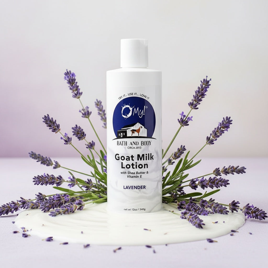 O My! Goat Milk 12oz Lotion | Made with Raw Goat Milk | Shea