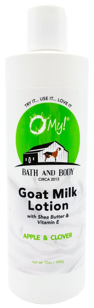 O My! Goat Milk Lotion Family Size Apple & Clover