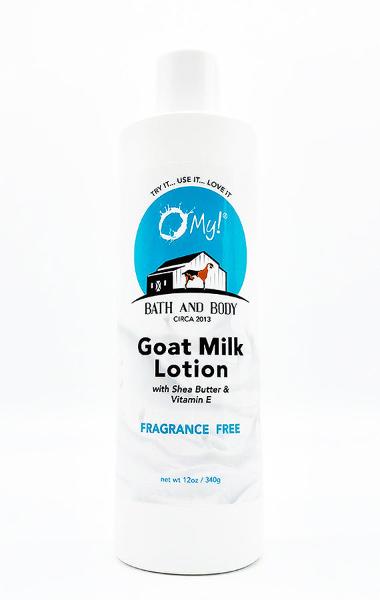 O My! Goat Milk Family Size Lotion 12oz Fragrance Free