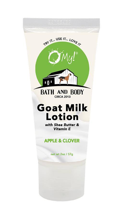O My! Goat Milk Lotion 2oz Traveler Tube Apple & Clover