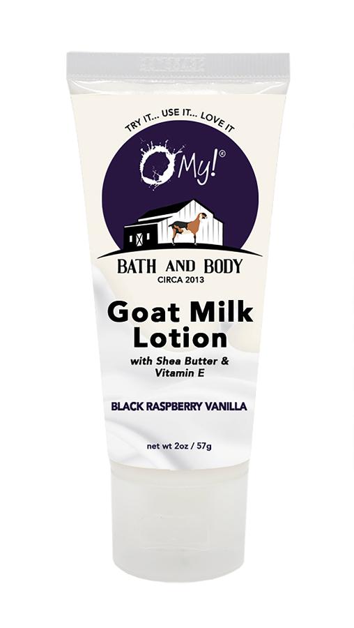 O My! Goat Milk Lotion 2oz Traveler Tube Black Raspberry Vanilla