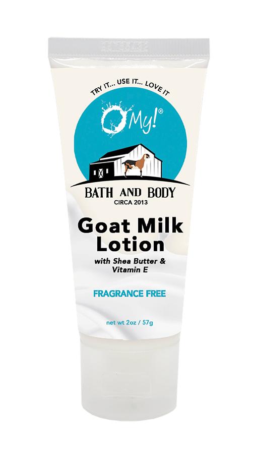 O My! Goat Milk Lotion 2oz Traveler Tube Fragrance Free