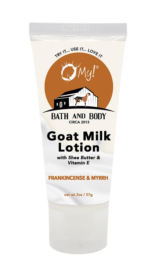 O My! Goat Milk Lotion 2oz Traveler Tube Frankincense & Myrrh