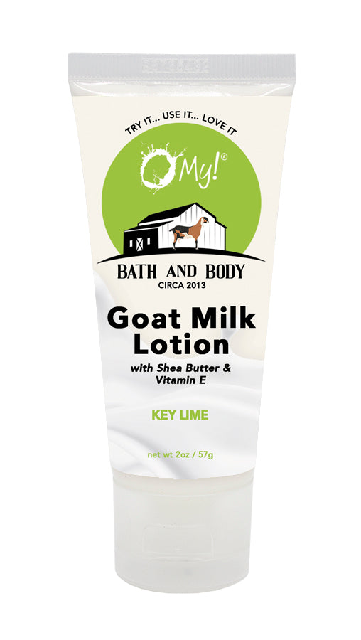 O My! Goat Milk Lotion 2oz Traveler Tube Key Lime