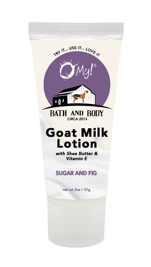 O My! Goat Milk Lotion 2oz Traveler Tube Sugar & Fig