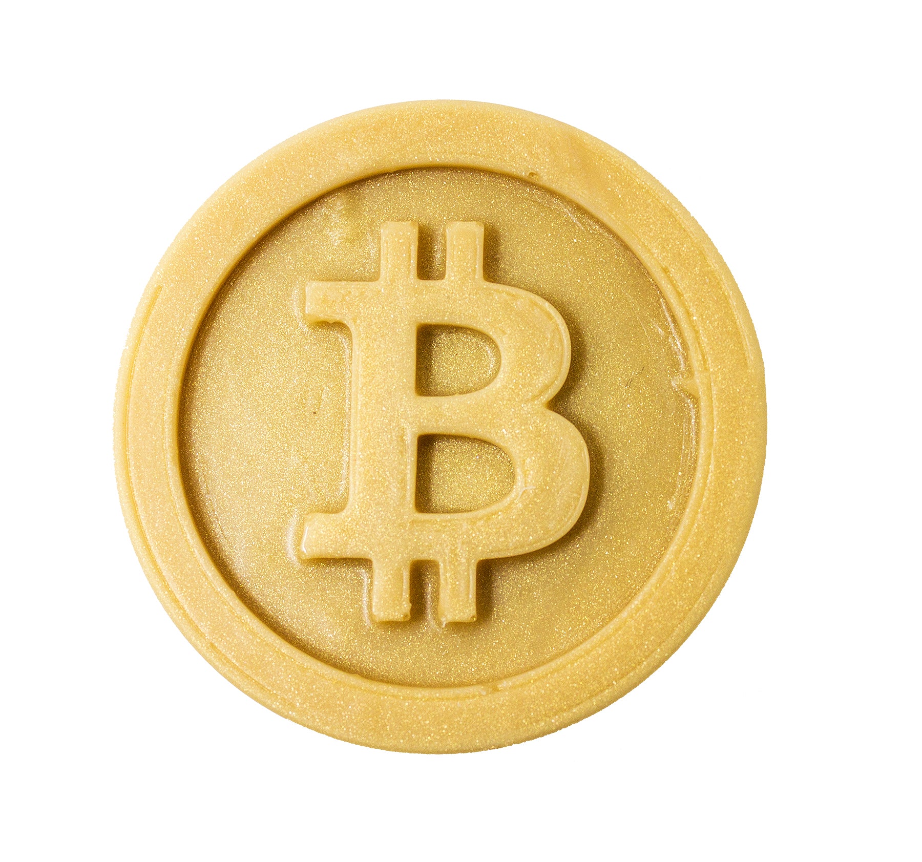 O My! Bitcoin Soap made with Raw Goat Milk by O My! Bath and Body.  Go for the GOAT Gold Bar.