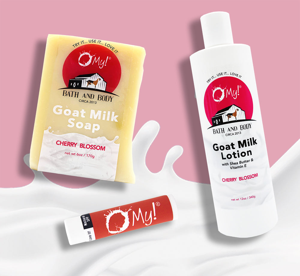 O My! Milky Moisture Skincare Bundle in Cherry Blossom