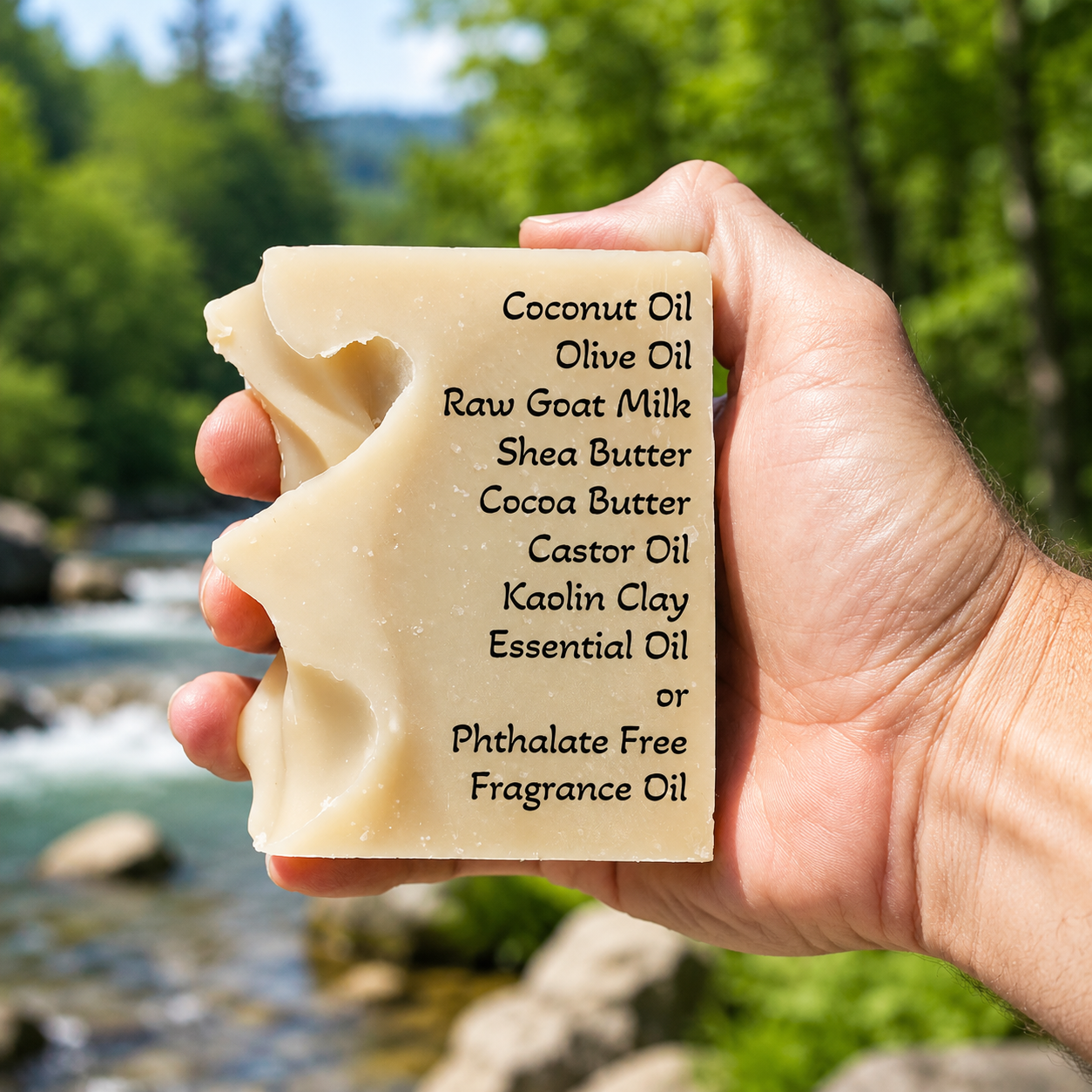 O My! Goat Milk Men's Soap Bar 6oz | Handcrafted in USA with Raw Goat Milk