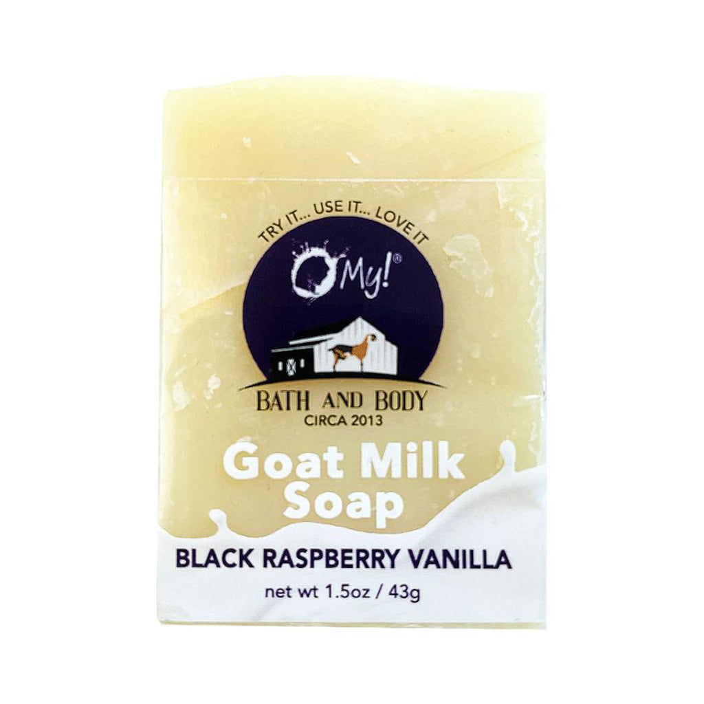 O My! Goat Milk Soap Bar Hotel Size 1.5oz Traveler | Made with Raw Goat Milk | Free of Parabens & More | Handcrafted USA
