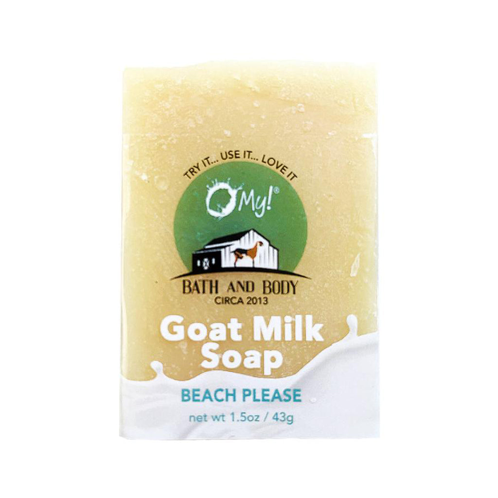 O My! Goat Milk Soap Bar Hotel Size 1.5oz Traveler | Made with Raw Goat Milk | Free of Parabens & More | Handcrafted USA