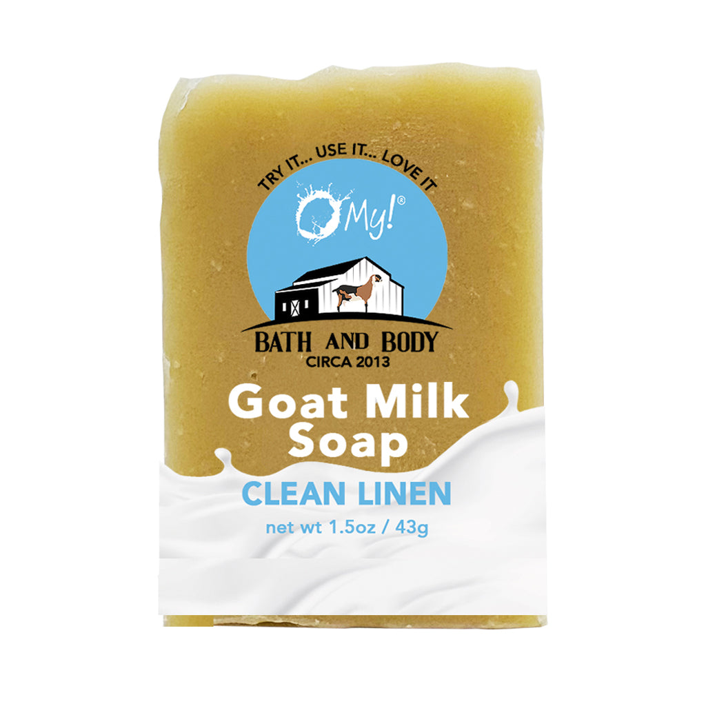 O My! Goat Milk Soap Bar Hotel Size 1.5oz Traveler | Made with Raw Goat Milk | Free of Parabens & More | Handcrafted USA