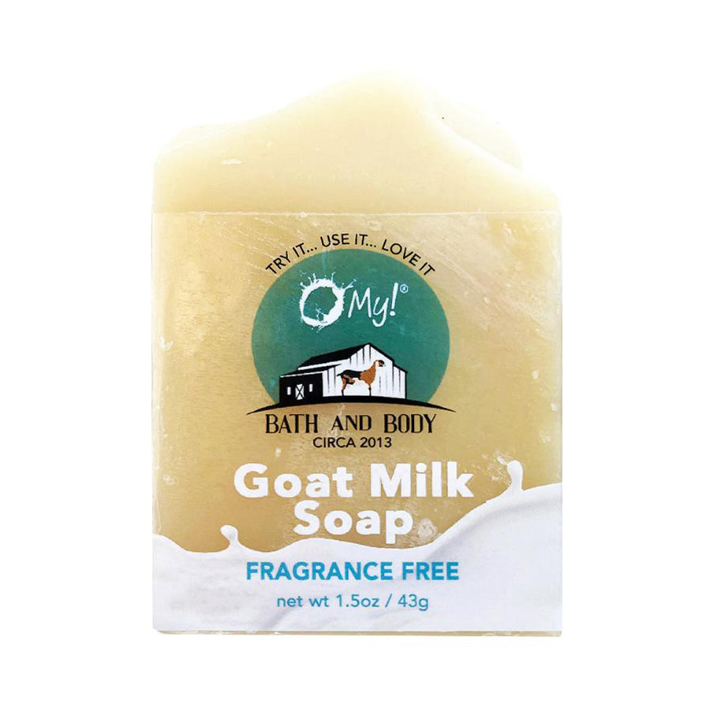 O My! Goat Milk Soap Bar Hotel Size 1.5oz Traveler | Made with Raw Goat Milk | Free of Parabens & More | Handcrafted USA