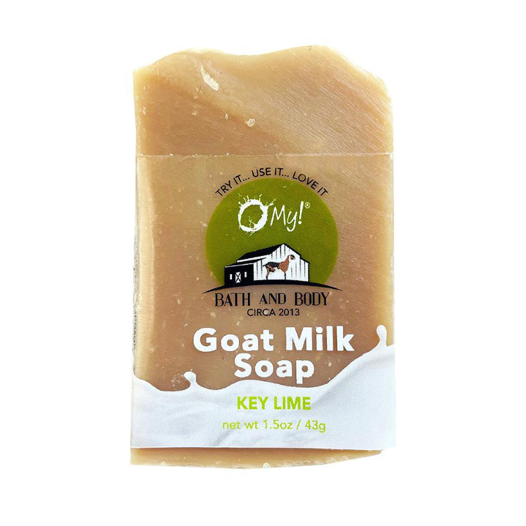 O My! Goat Milk Soap Bar Hotel Size 1.5oz Traveler | Made with Raw Goat Milk | Free of Parabens & More | Handcrafted USA