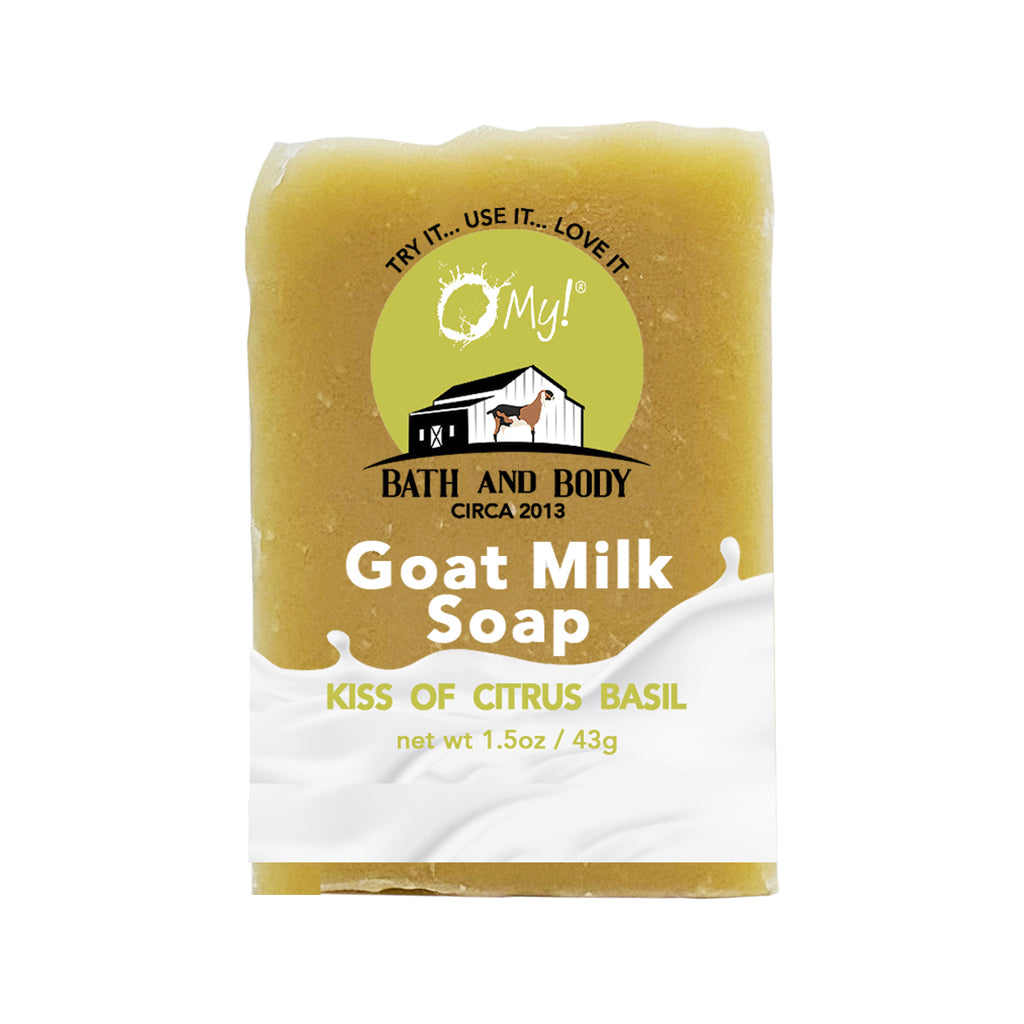 O My! Goat Milk Soap Bar Hotel Size 1.5oz Traveler | Made with Raw Goat Milk | Free of Parabens & More | Handcrafted USA