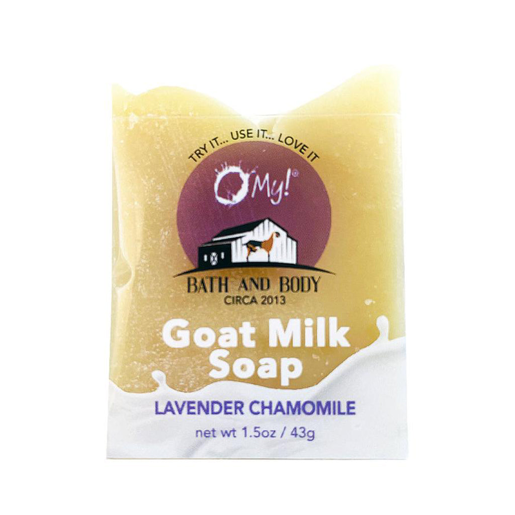 O My! Goat Milk Soap Bar Hotel Size 1.5oz Traveler | Made with Raw Goat Milk | Free of Parabens & More | Handcrafted USA