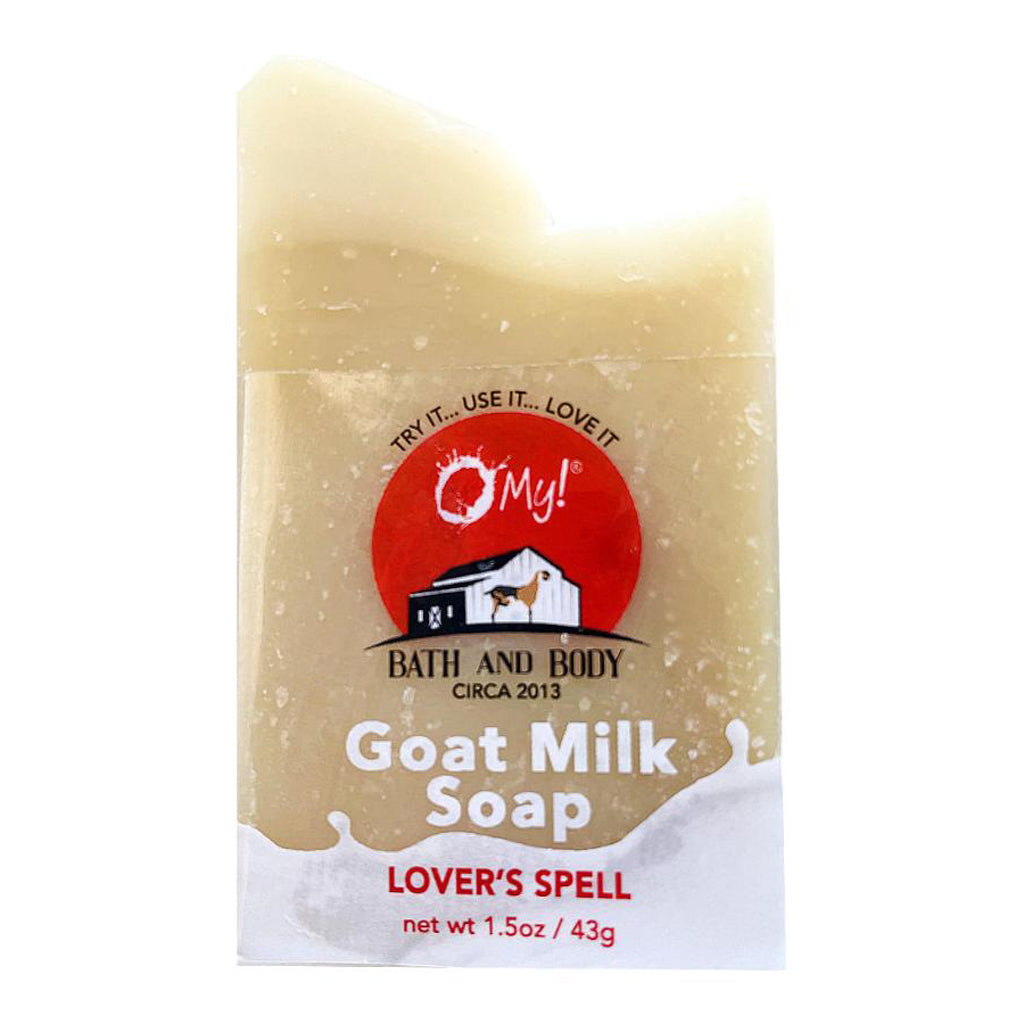 O My! Goat Milk Soap Bar Hotel Size 1.5oz Traveler | Made with Raw Goat Milk | Free of Parabens & More | Handcrafted USA