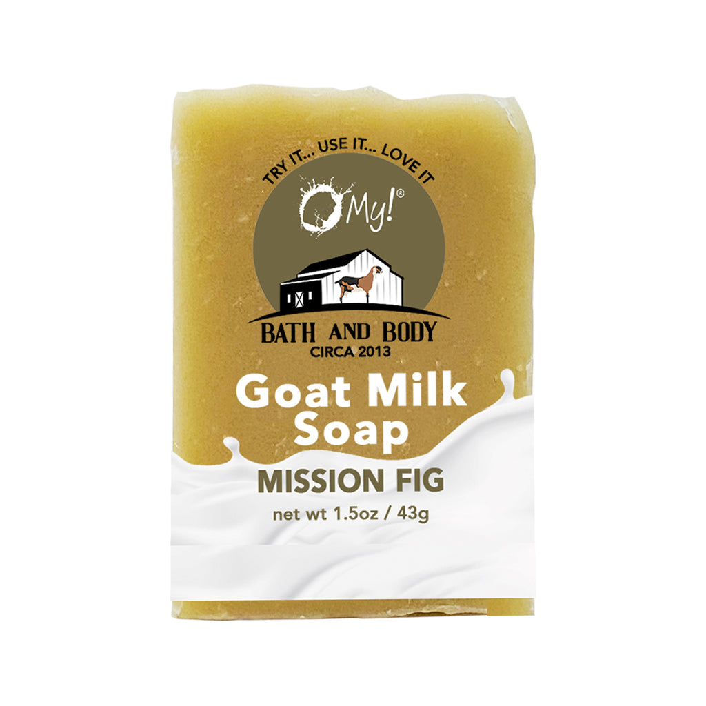 O My! Goat Milk Soap Bar Hotel Size 1.5oz Traveler | Made with Raw Goat Milk | Free of Parabens & More | Handcrafted USA