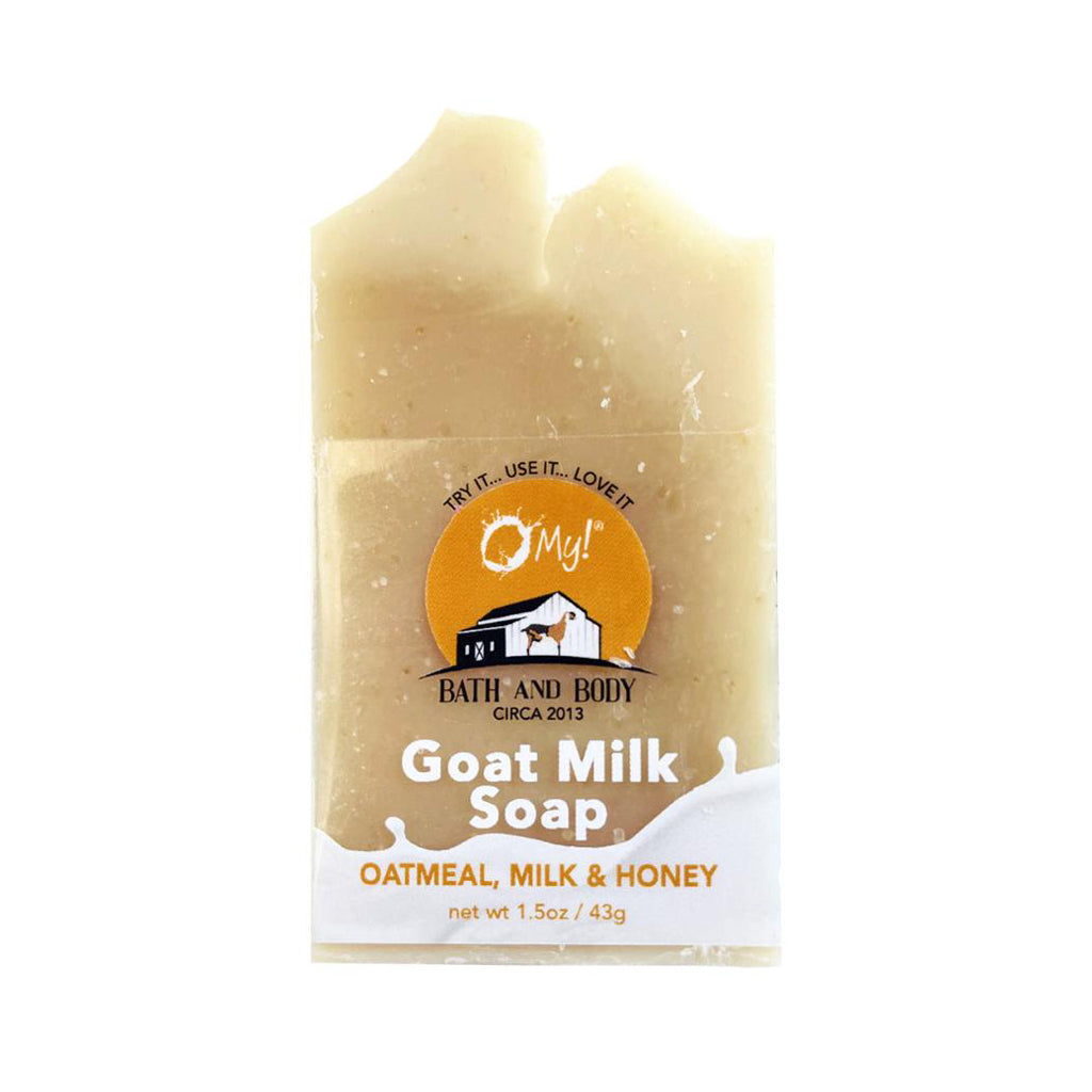 O My! Goat Milk Soap Bar Hotel Size 1.5oz Traveler | Made with Raw Goat Milk | Free of Parabens & More | Handcrafted USA