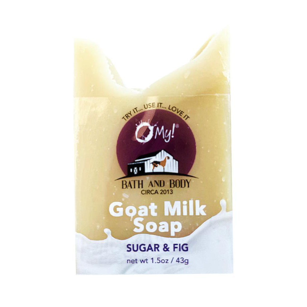 O My! Goat Milk Soap Bar Hotel Size 1.5oz Traveler | Made with Raw Goat Milk | Free of Parabens & More | Handcrafted USA