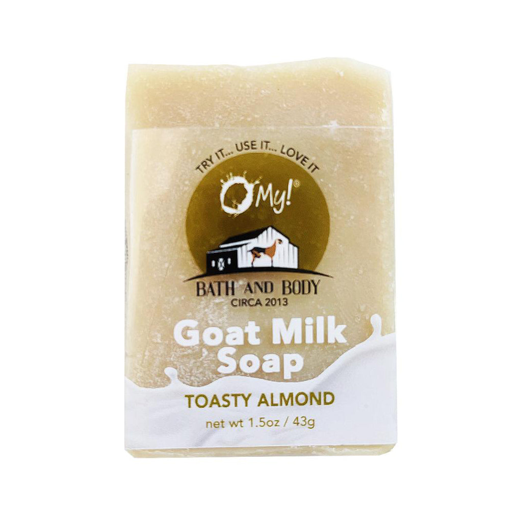 O My! Goat Milk Soap Bar Hotel Size 1.5oz Traveler | Made with Raw Goat Milk | Free of Parabens & More | Handcrafted USA