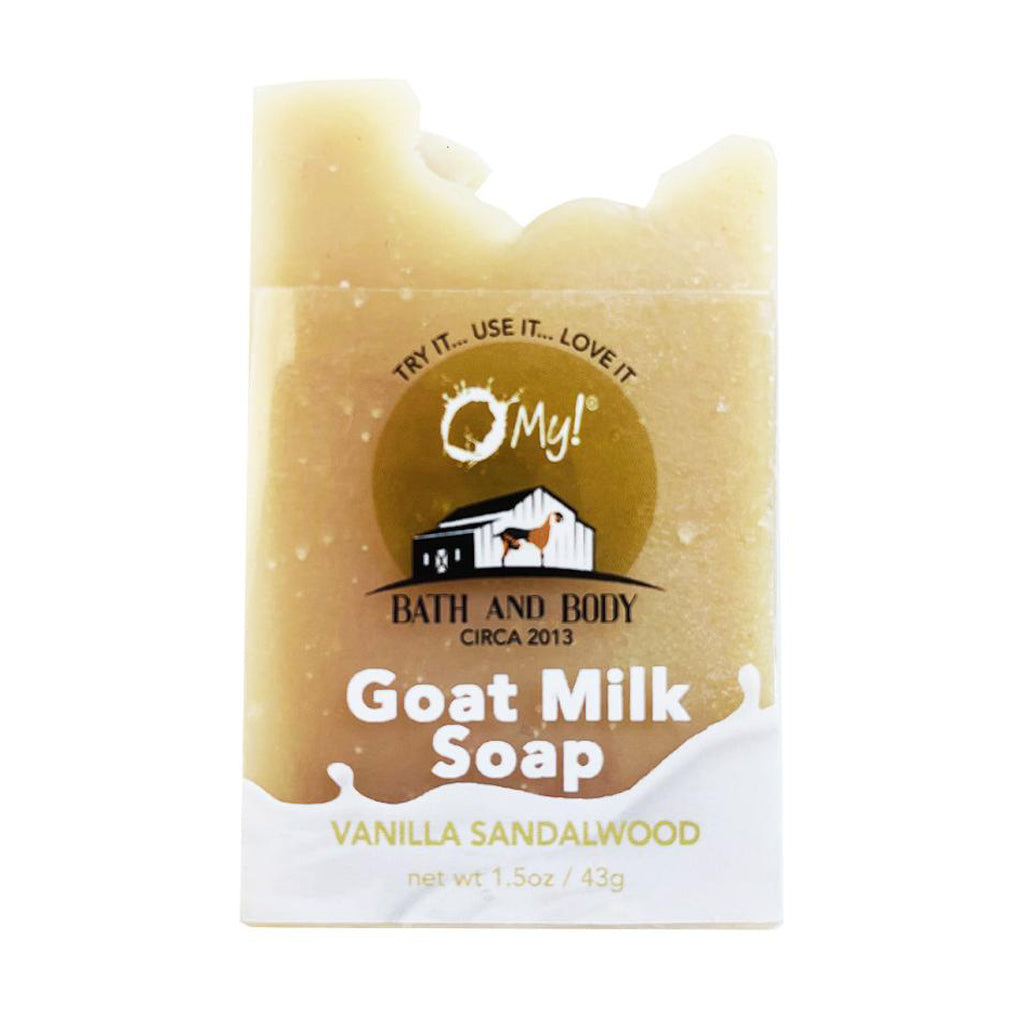 O My! Goat Milk Soap Bar Hotel Size 1.5oz Traveler | Made with Raw Goat Milk | Free of Parabens & More | Handcrafted USA
