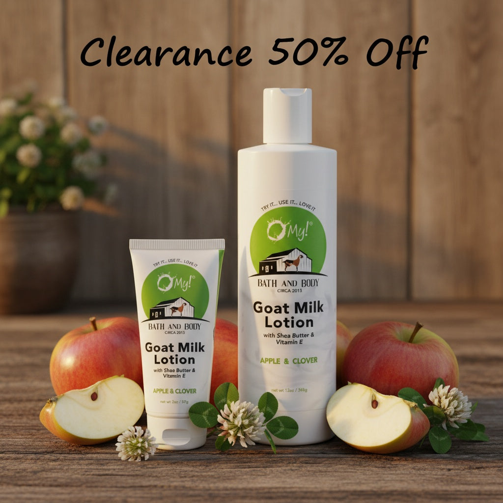 Apple & Clover Lotions 2oz and 12oz