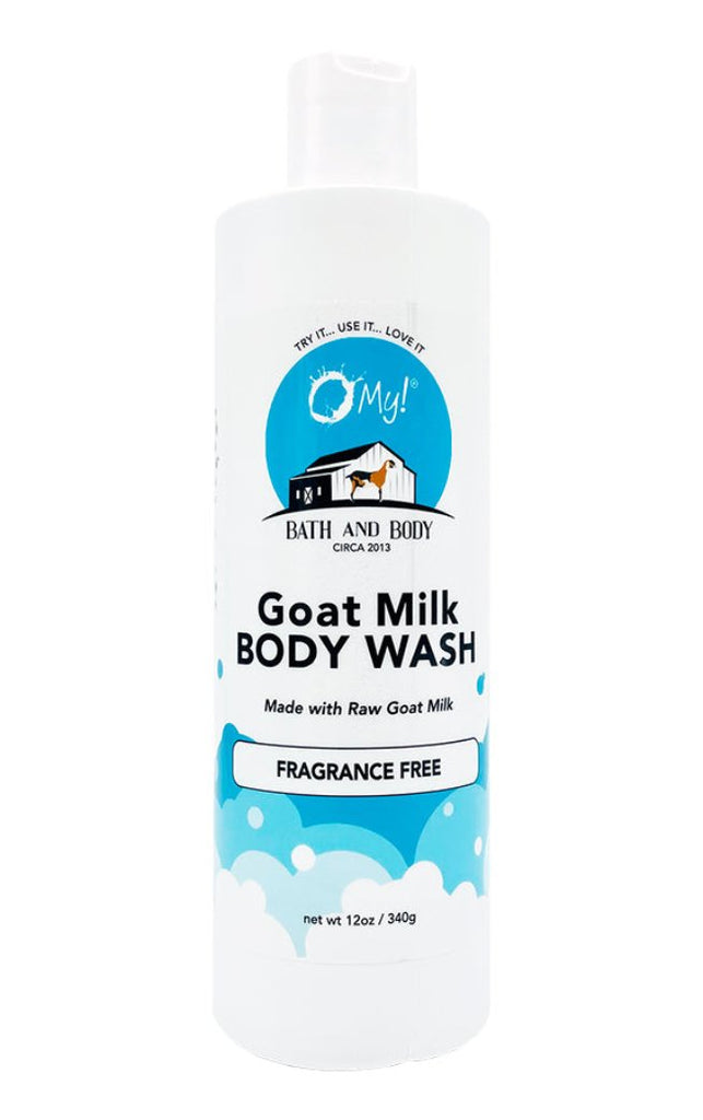 O My! Goat Milk Body Wash made with Raw Goat Milk - Fragrance Free