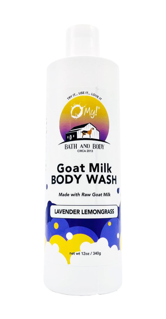 O My! Goat Milk Body Wash made with Raw Goat Milk - Lavender Lemongrass