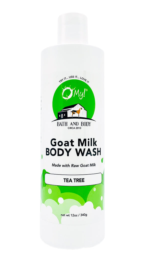 O My! Goat Milk Body Wash made with Raw Goat Milk - Tea Tree