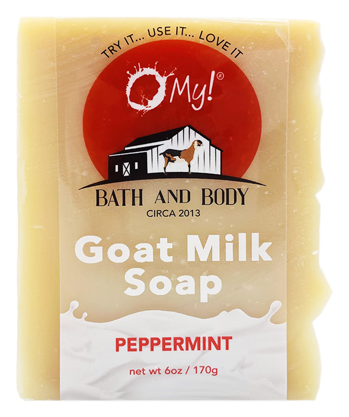 O My! Goat Milk Soap Bar 6oz Peppermint