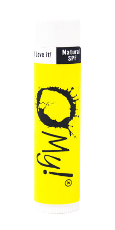 O My! Banana Goat Milk Lip Balm  with natural SPF and paraben free.  Made in USA