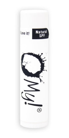 O My! Peppermint Goat Milk Lip Balm  with natural SPF and paraben free.  Made in USA