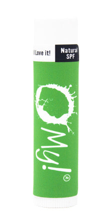 O My! Yummy Apple Goat Milk Lip Balm  with natural SPF and paraben free.  Made in USA