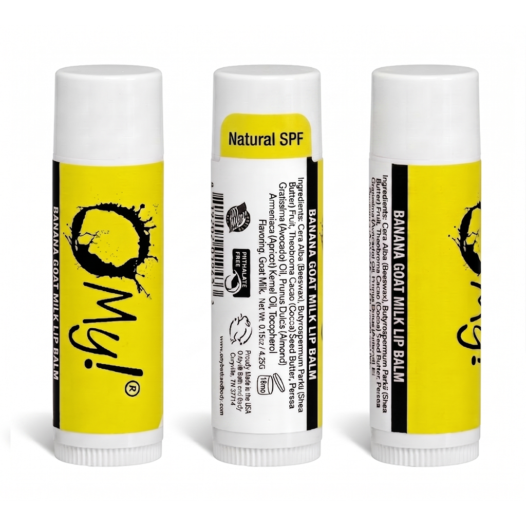 O My! Goat Milk Lip Balm | Shea Butter and Vitamin E | Free of Parabens & More | Handcrafted in USA