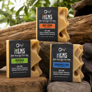 O My! Men's Goat Milk 6oz Big & Bulky Soaps in Bay Rum, Rugged and Fragrance Free