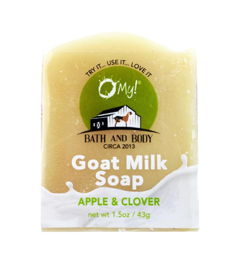 O My! Goat Milk Traveler Soap Bar 1.5oz Apple & Clover