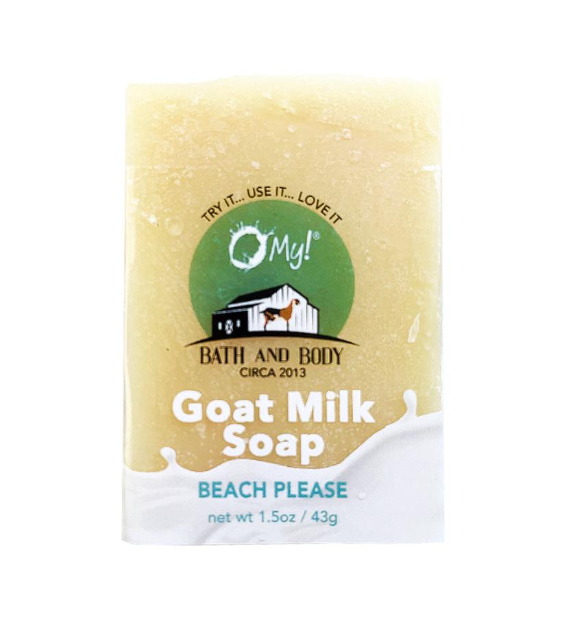O My! Goat Milk Traveler Soap Bar 1.5oz Beach Please
