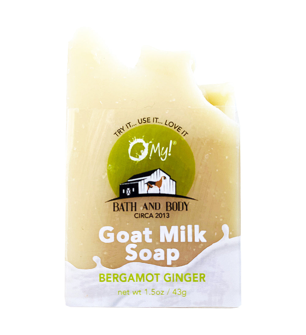 O My! Essential Oil Goat Milk Soap Bar 1.5oz Traveler | Made with Raw Goat Milk | Pure Essential Oils | Handcrafted USA