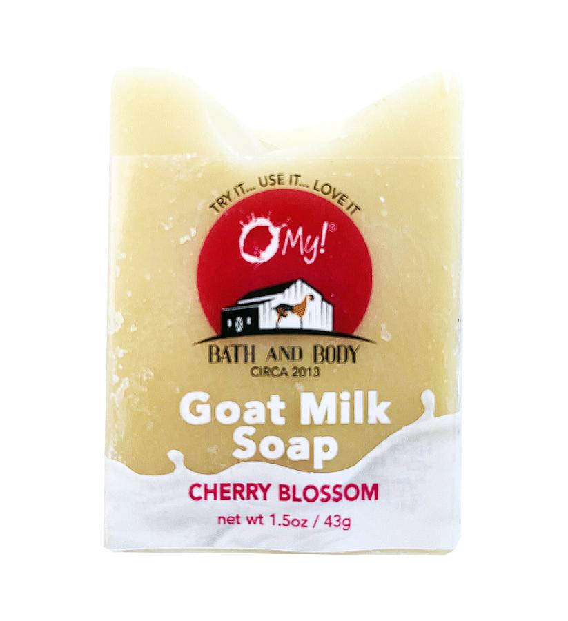 O My! Goat Milk Traveler Soap Bar 1.5oz Cherry Blossom