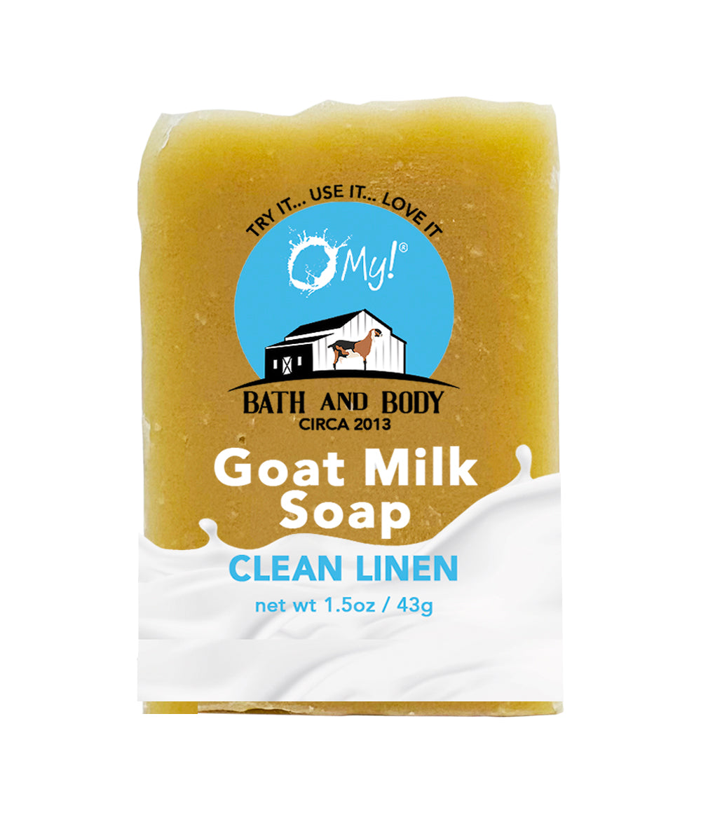 O My! Goat Milk Soap Bar 1.5oz Traveler | Made with Raw Goat Milk | Free of Parabens & More | Handcrafted USA