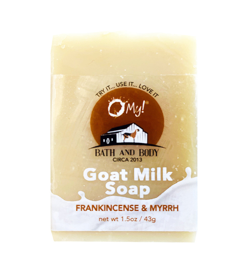 O My! Essential Oil Goat Milk Soap Bar 1.5oz Traveler | Made with Raw Goat Milk | Pure Essential Oils | Handcrafted USA