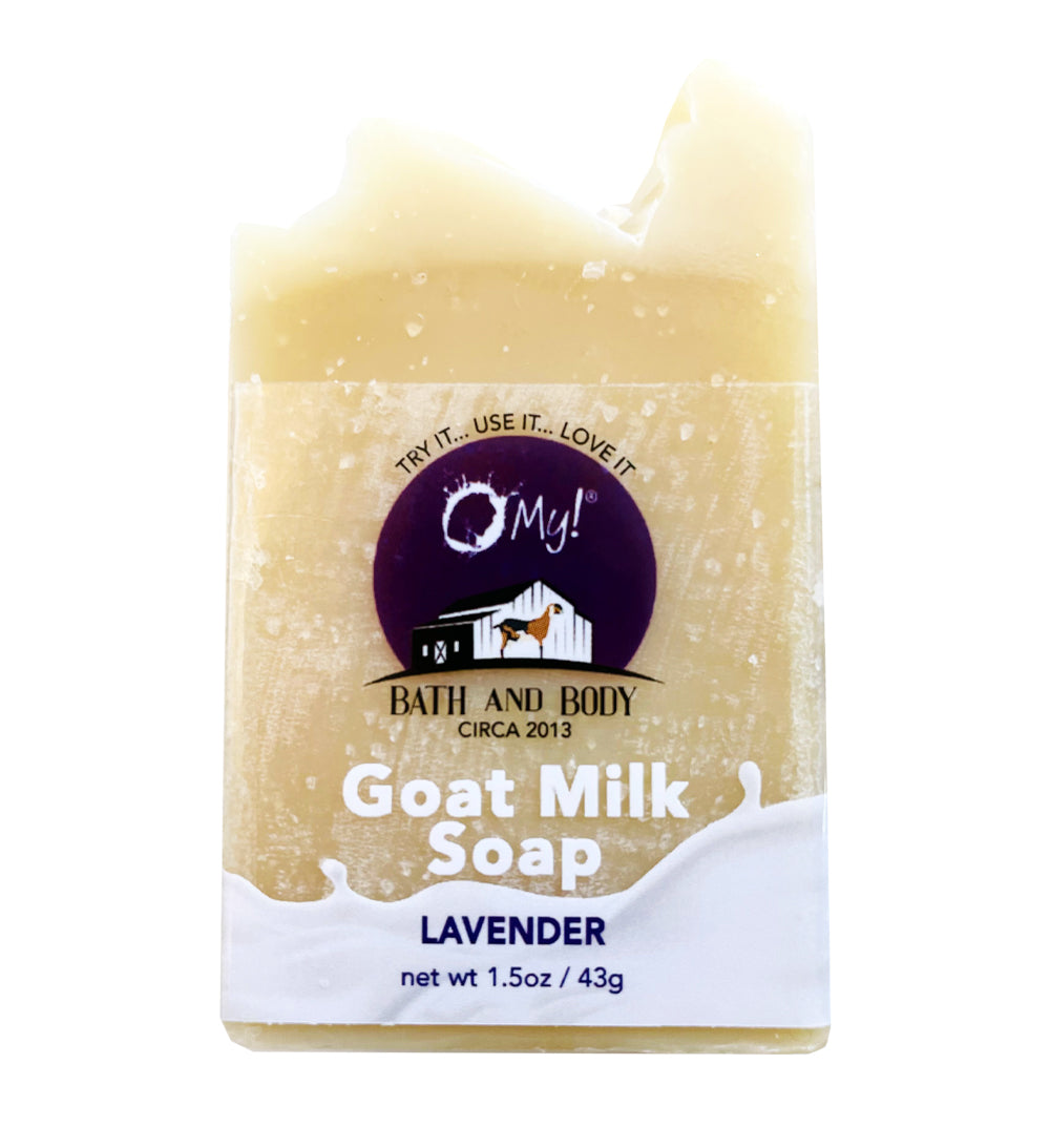 O My! Essential Oil Goat Milk Soap Bar 1.5oz Traveler | Made with Raw Goat Milk | Pure Essential Oils | Handcrafted USA