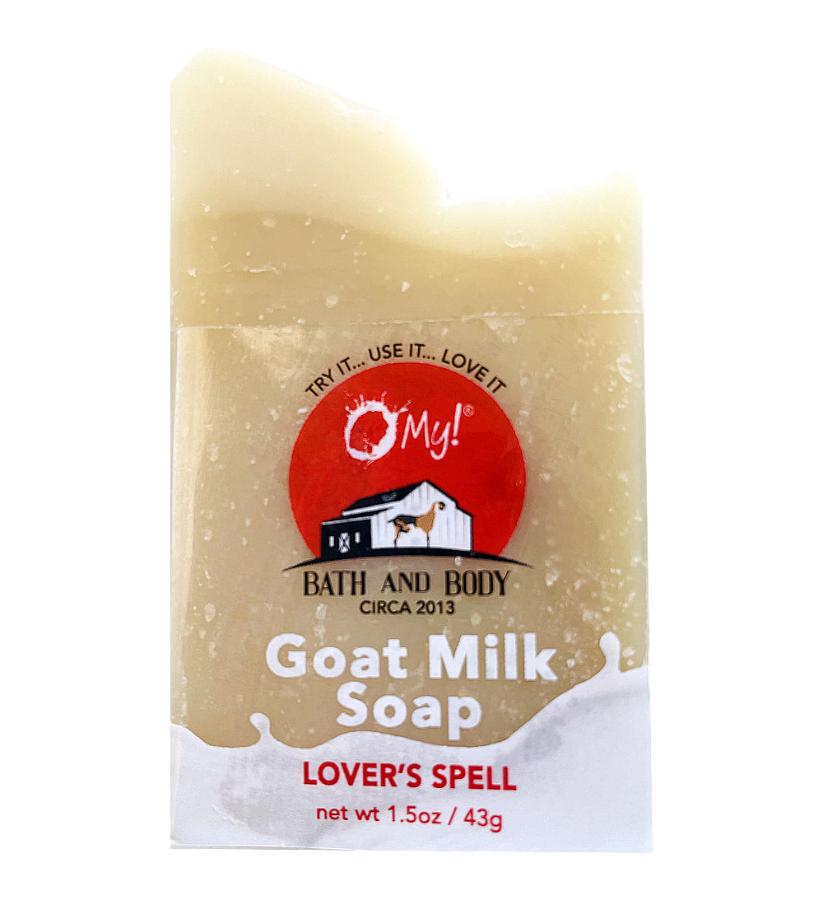 O My! Goat Milk Traveler Soap Bar 1.5oz Lover's Spell