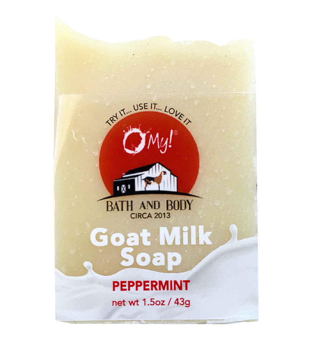 O My! Essential Oil Goat Milk Soap Bar 1.5oz Traveler | Made with Raw Goat Milk | Pure Essential Oils | Handcrafted USA