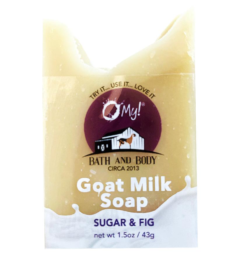 O My! Goat Milk Traveler Soap Bar 1.5oz Sugar & Fig