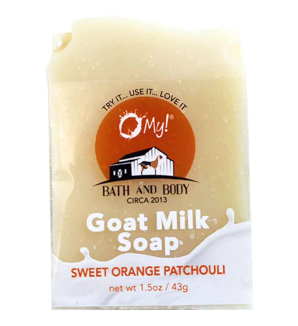 O My! Essential Oil Goat Milk Soap Bar 1.5oz Traveler | Made with Raw Goat Milk | Pure Essential Oils | Handcrafted USA