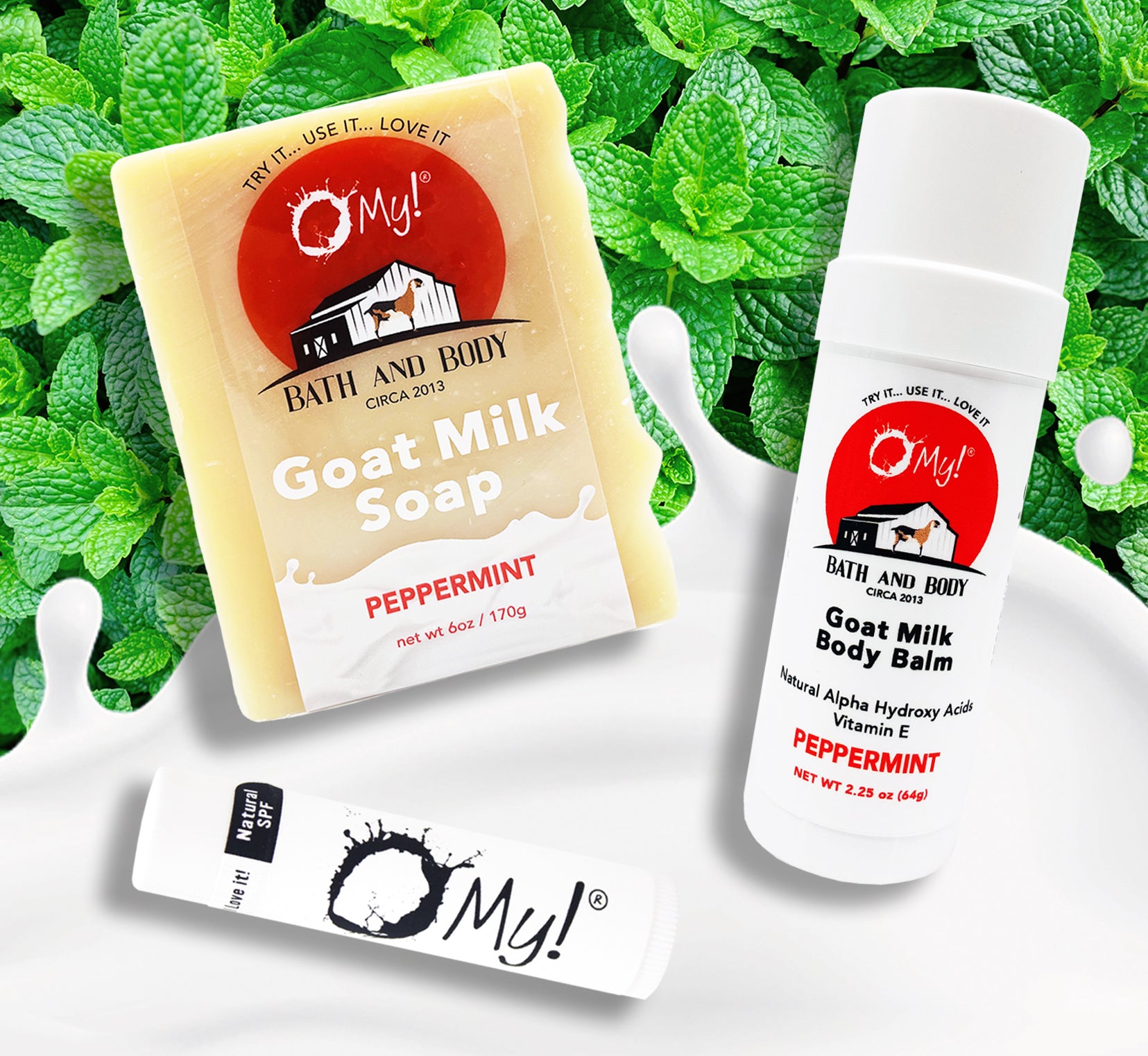 O My! Milky Moisture Skin Care Bundle Peppermint Frost