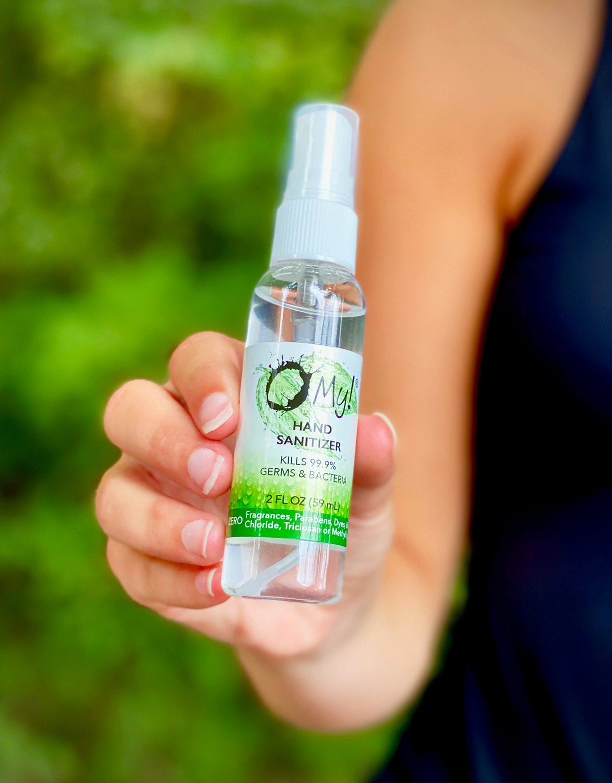 O My! Hand Sanitizer | Free from, Parabens, Dyes, Benzalkonium Chloride, Triclosan and Methylisothiazolinone | Made in USA