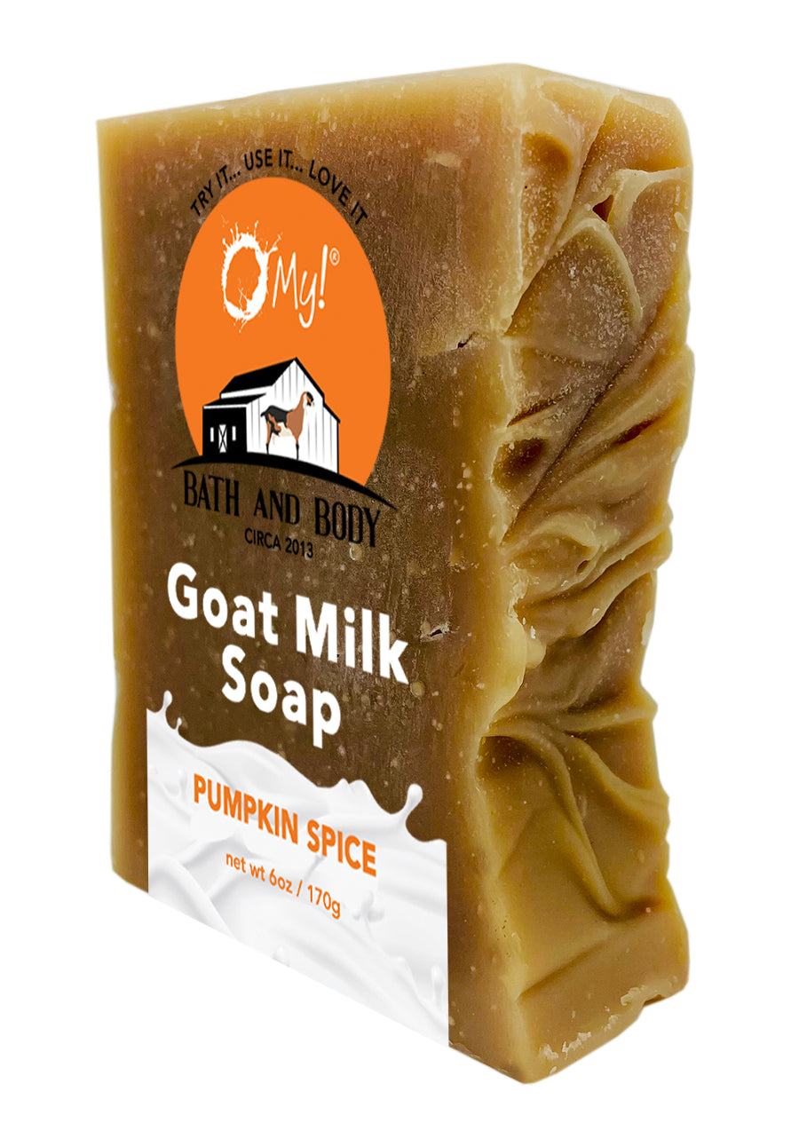 O My! Bath and Body Big and Bulky Goat Milk 6oz Soap Bar Pumpkin Spice