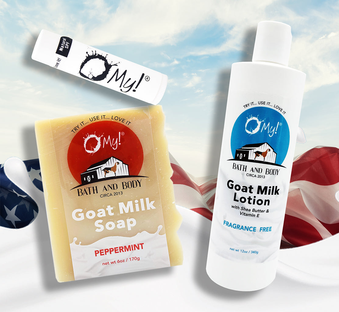 O My! Milky Moisture Skincare Bundle Red, White & Blue